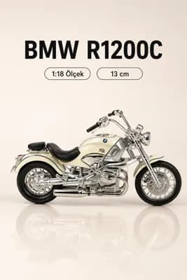 BMW R1200C 1:18 Ölçek Koleksiyonluk Model Motosiklet – 13 cm